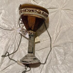 Beaded Espresso Martini Purse | Cocktail Novelty Bag